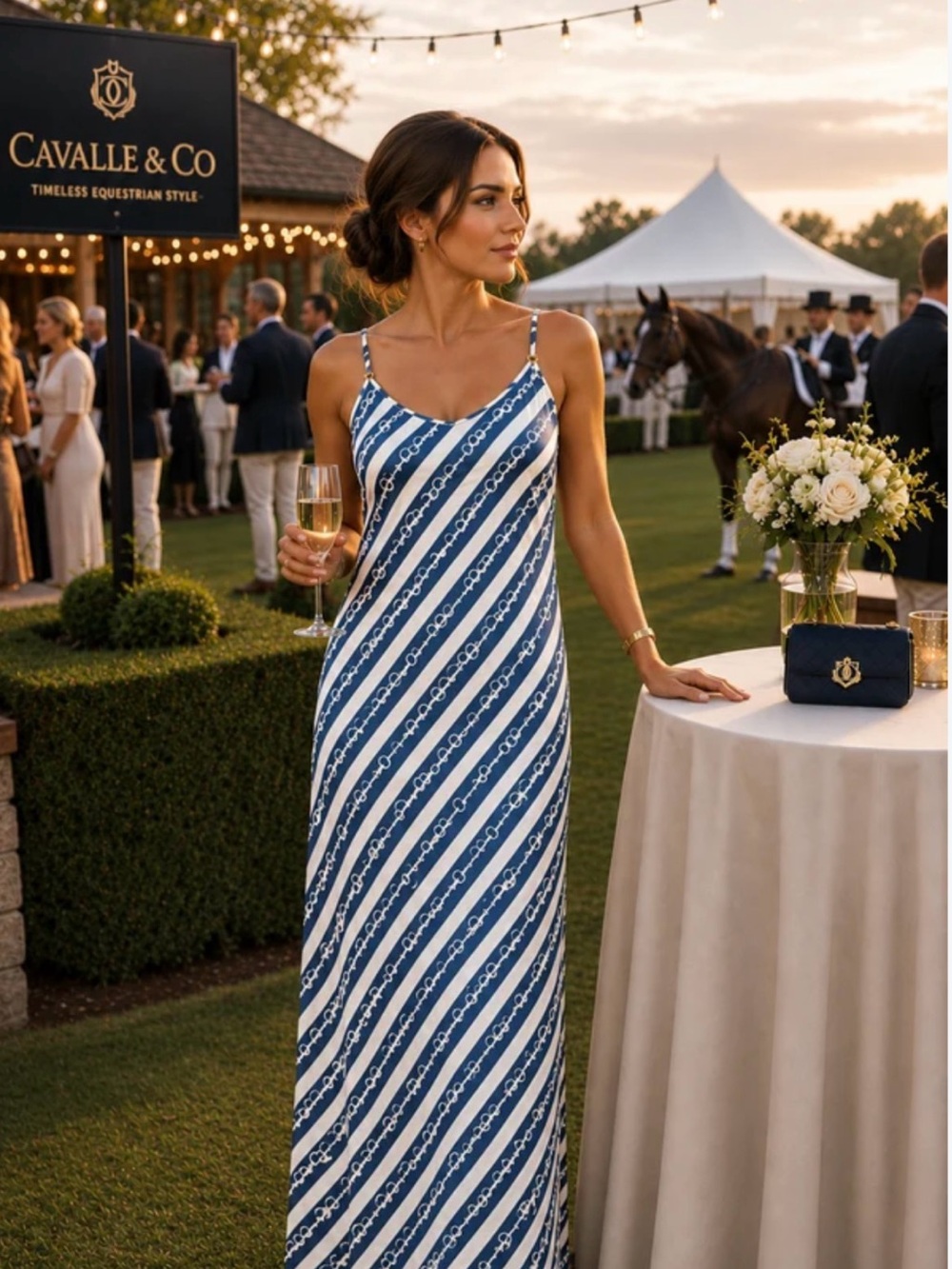 Care Tucker Lennon Zipslip Horsebit Print Maxi Dress NWT